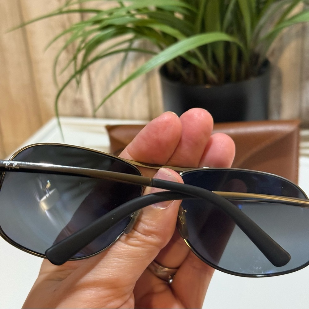 Ray-Ban RB3387 Polarized Aviator Sunglasses Reflective/Mirror Lenses - Picture 4 of 9